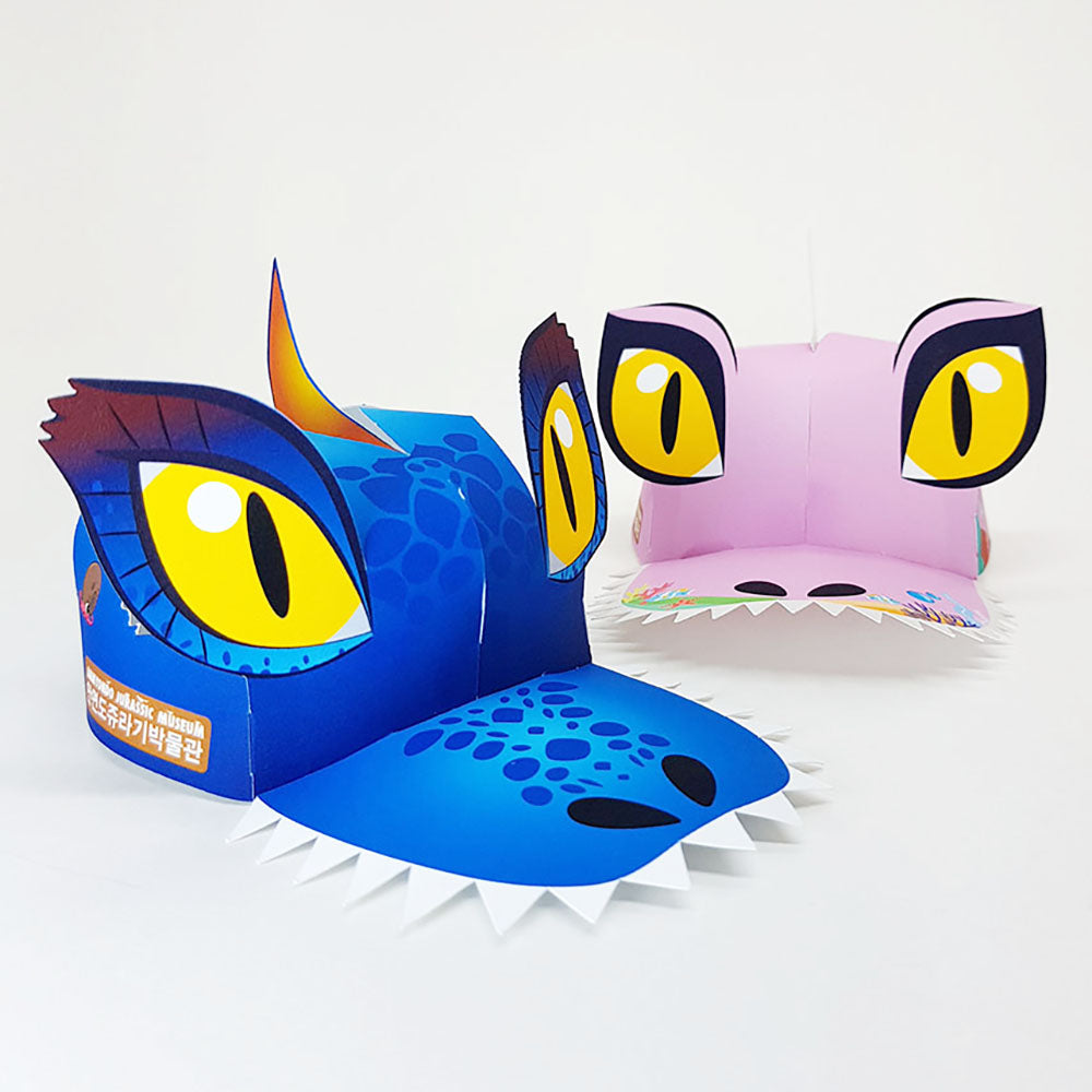 Custom pop-up event cap with dragon creature design