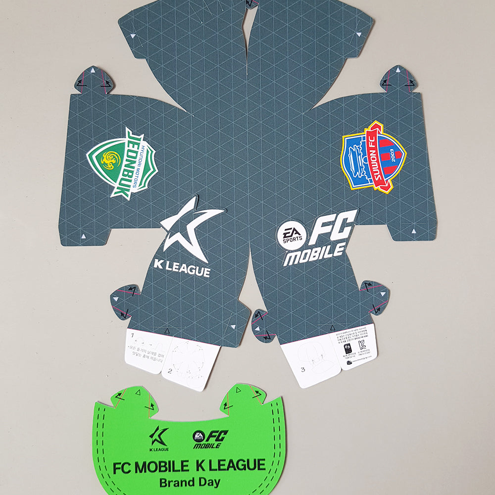 Custom pop-up event cap with soccer league brand design
